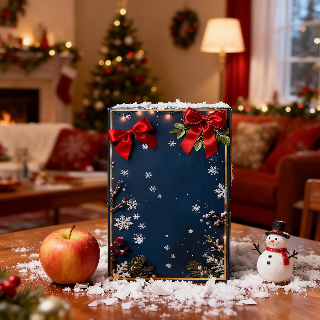 2D Flache Flugzeugbox 24-teilige Serie Adventskalender Weihnachts-Countdown