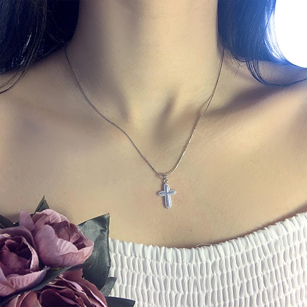 Silver Cross with Cubic Zirkonia (2001805)