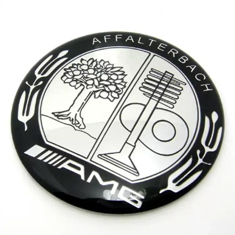DUJF1 Aluminum 52mm Car Steering Wheel Center Emblem Inner Sticker for Mercedes Benz AMG W205 W212 W213 W220 W221 W202 W204 GLE GLC