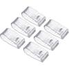 Quilt Blanket Clips 6pcs No Pins Plastic Duvet Clips Hold Corner Place Quilt Fix for Clip Bed Sheet Fastener Clip Transparent
