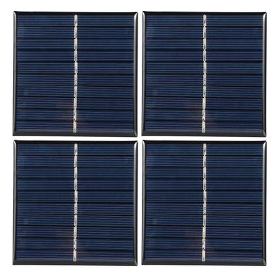 4 Pièces Mini Panneau Solaire 0.8W 5V Système de Module pour Projets DIY Maison Jouets Chargement de Batterie