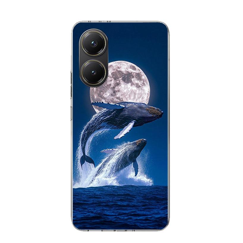 Humpback Whale Sea Giant Phone Case For Xiaomi Poco X7 X6 X5 Pro F7 Ultra Redmi 15C 15 13 13C 12 12C 10 10A 10C 9 9A 9C 9T Cover