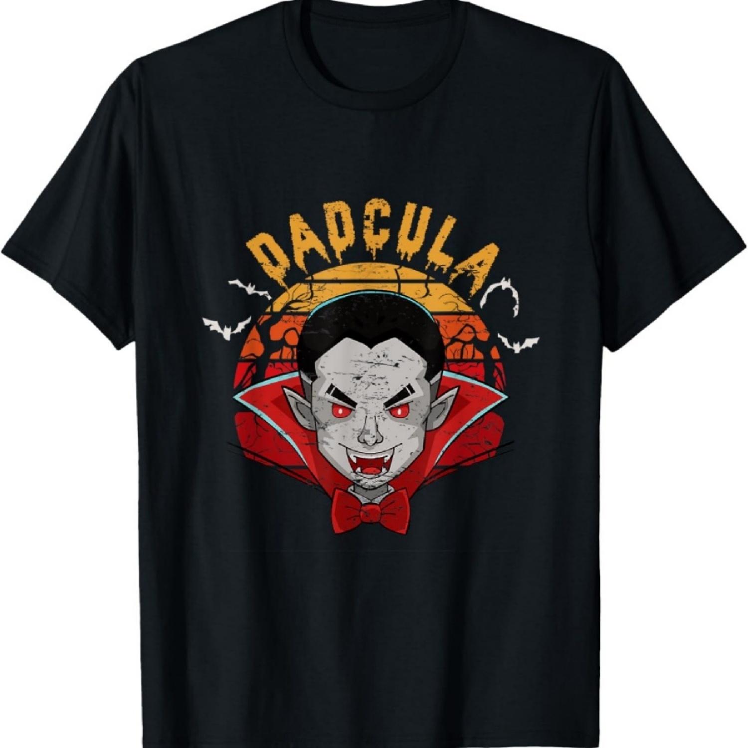 

Dad Cula Daddy Matching Family Halloween Costume Dad Dracula T-Shirt S