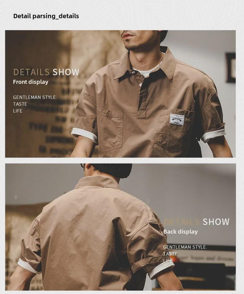 Men's Summer 2022 Trendy Brand Polo T-Shirt, Short-Sleeved, Half-Sleeved Collar