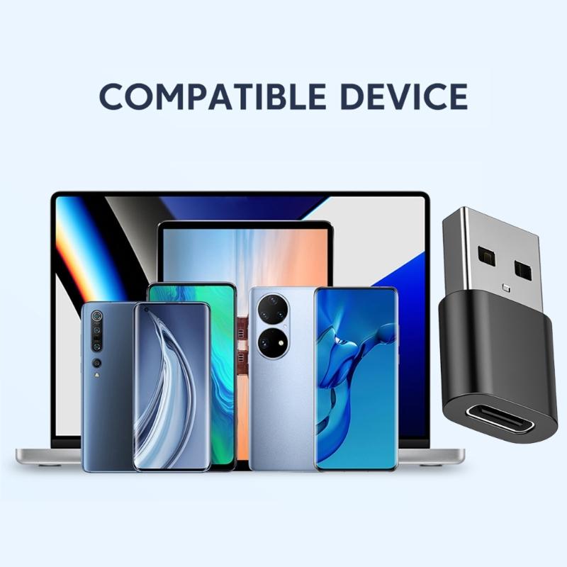 USB C To USB A Converter Fast Speed usb3.0 Data Sync Durability For Charging Laptops Mobile Devices