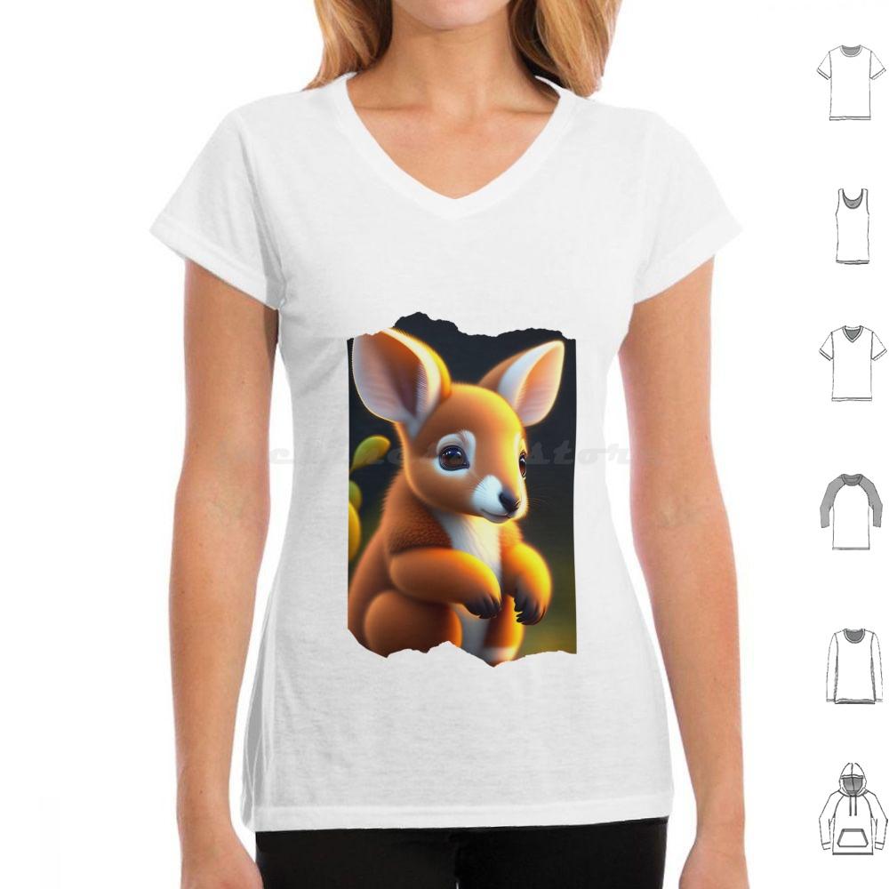 Cute Animals  Animal  Animals  Legendary Animals  Cute Kango T Shirt 6xl Cotton Cool Tee Animals Cute Animal Legendary Kango