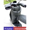 Electric Motorcycle Winter Windshield Cover - Extra Large, Fleece-Lined, Waterproof PU Leather