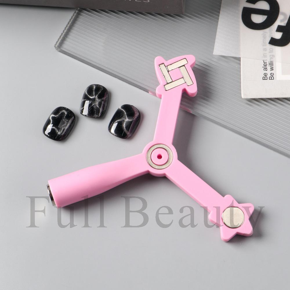 Nail art cat s eye magnet 4-in-1 multi-functional strong nail polish glue cat s eye magnet
