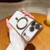 Popular Plating Transparent Wireless Charging Case For iPhone 17 Air 16/E 15 14 Plus 13 12 11 Pro Max Shockproof Anti-Fall Cover