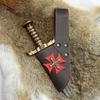 Medieval PU Leather Knight Sword Scabbard Viking Knight Leather Knife Holder Role Playing Live Action Role Playing Accessories