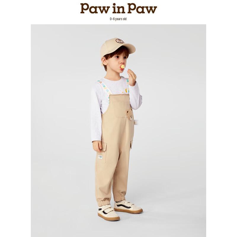 PawinPaw Baby Boys  Cartoon Bear Adjustable Overalls 110