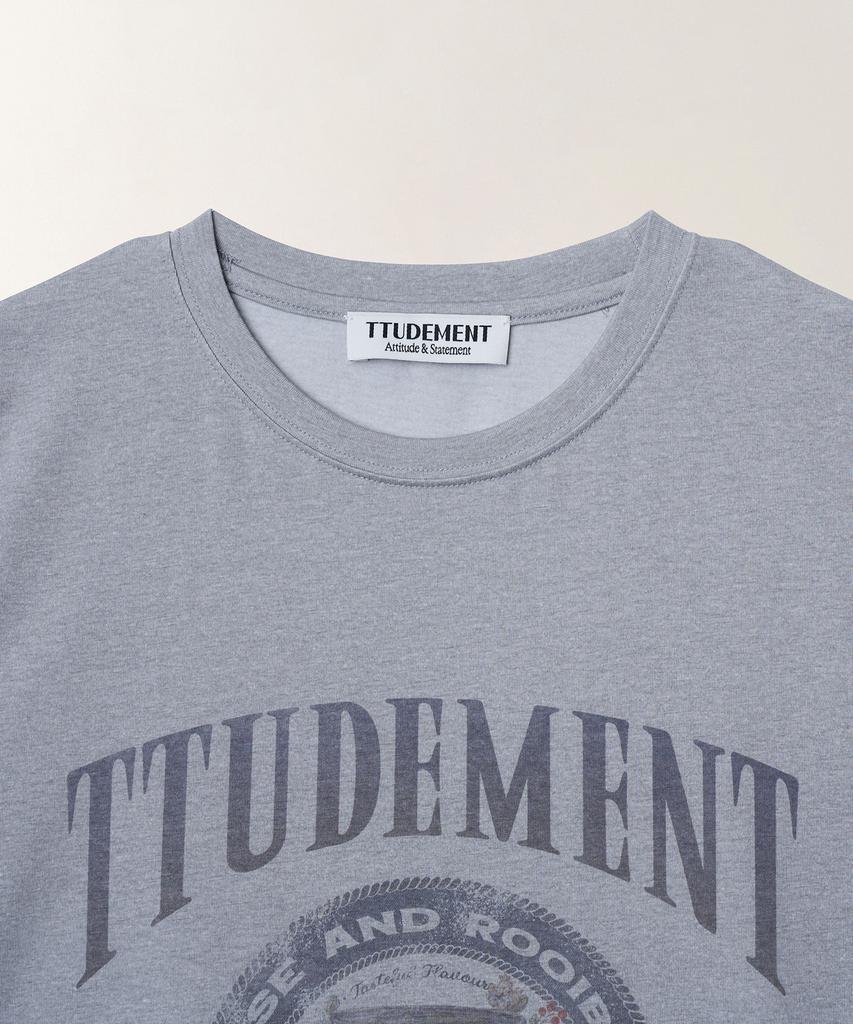 TTUDEMENT Tea Can Graphic T-Shirt_Light Gray