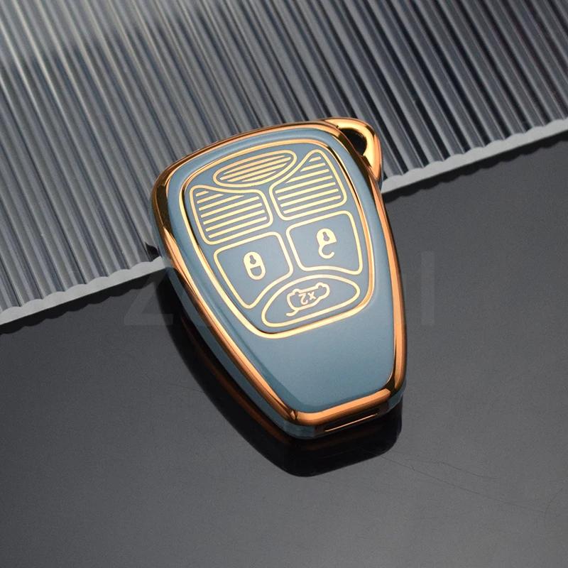 Car Key Case Cover For Jeep Compass Renegade Wrangler Patriot Liberty Grand Cherokee Chrysler 300 Pt Dodge Jcuv Caliber Nitro
