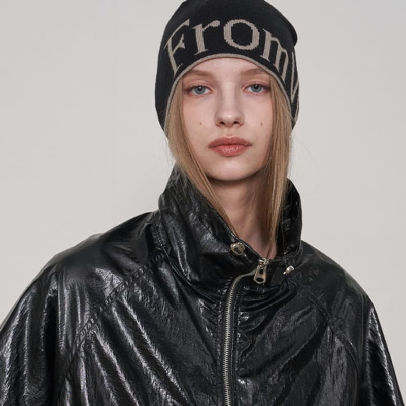 

fromwhere Лого Шапка Бини Черная Black