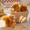 17-30CM Realistic Squirrel Dolls Lovely Squirrel Stuffed Animal Plush Toys High Quality Handmade Dolls Children's Holiday Gifts