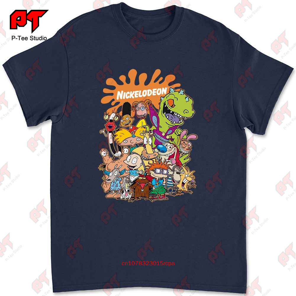 

Hey Arnold Characters Handshake Retro T Shirt Heavy Cotton 28LT L