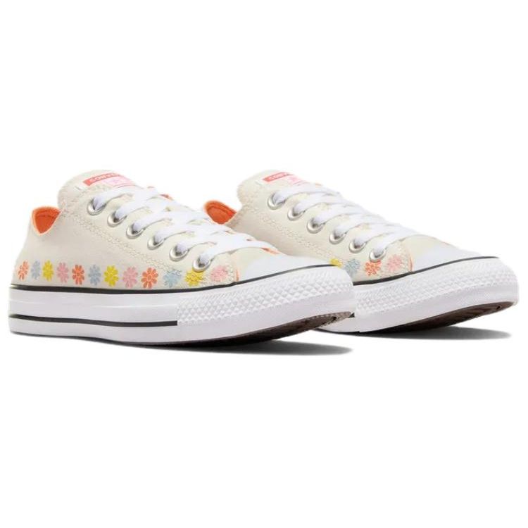 Converse Chuck Taylor All Star Simple Comfortable Versatile Casual Durable Breathable Low-Top Canvas Shoes Women Sneaker Beige A08107C