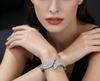 Bracciale Retro Piume Ali - Incastonato con Piccole Pietre di Zirconia - Bracciale alla Moda e Attraente