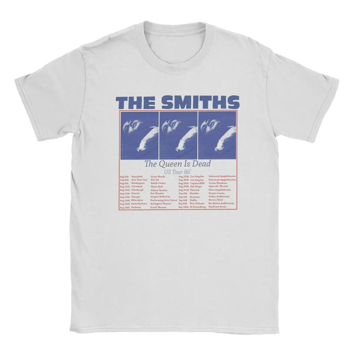 

The Smiths US Tour 86 The Queen Is Dead T-Shirt Men Funny Cotton Tee Shirt Round Neck Short Sleeve T Shirts Plus Size Clothing XXXXL