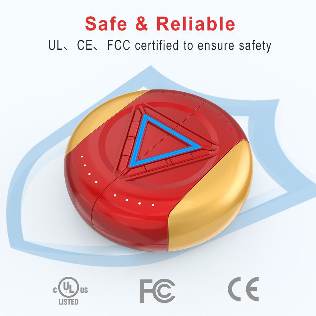 2 Pack Hand Warmers Rechargeable Portable Hand Warmer USB 2 In 1 5200mAh Portable Electric Hand Warmers Heat Therapy  Women Mens