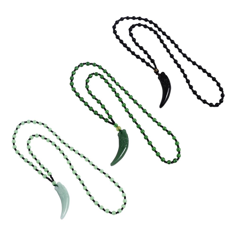 Niche Design Small Bead Girl Necklace Chinese Style Necklace Men Necklace Fashion Jewelry