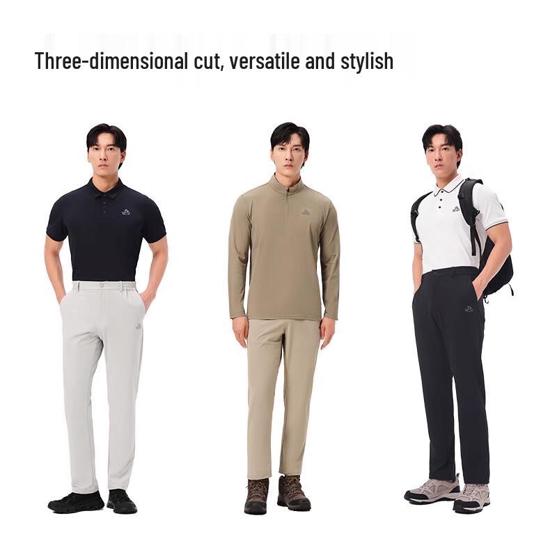 PELLIOT Men's Water-Repellent Softshell Casual Pants