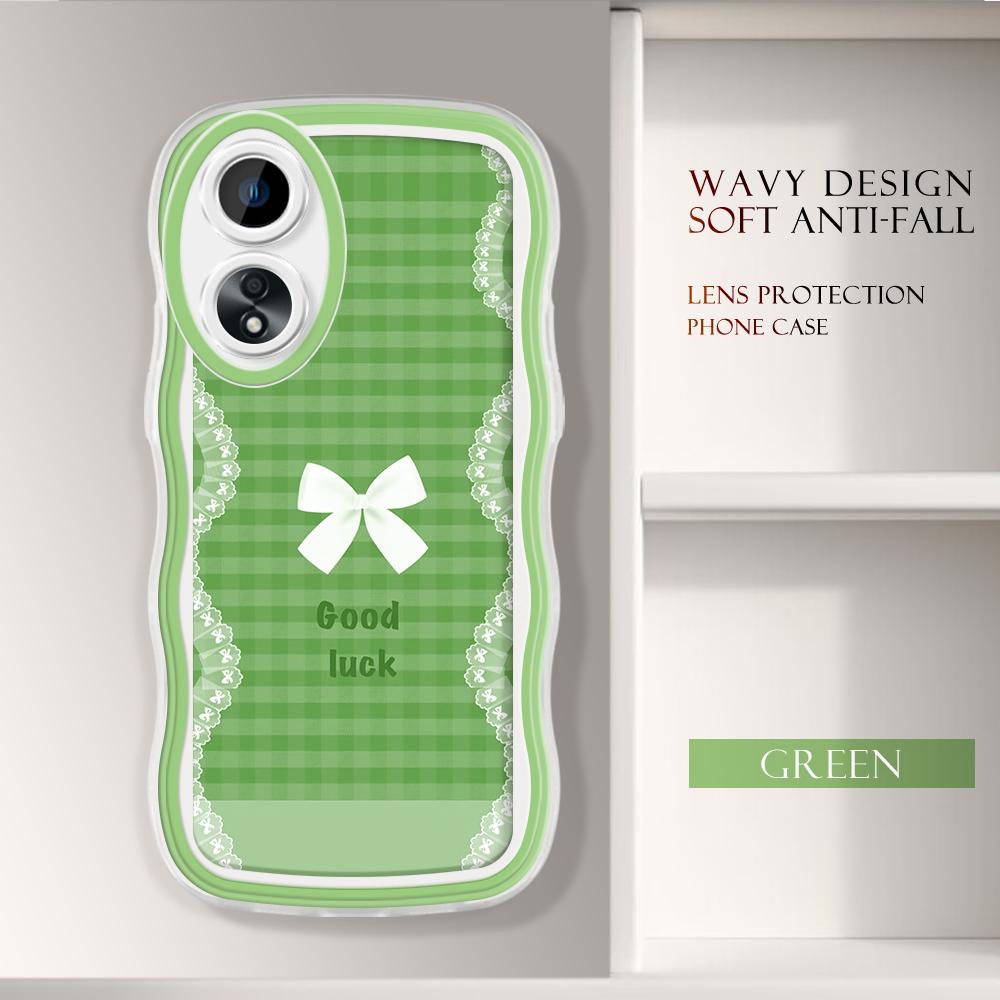 

Модный мягкий волнистый чехол для телефона с мультяшным узором, защита камеры, противоударный чехол для мобильного телефона OPPO Realme OnePlus OPPO A91