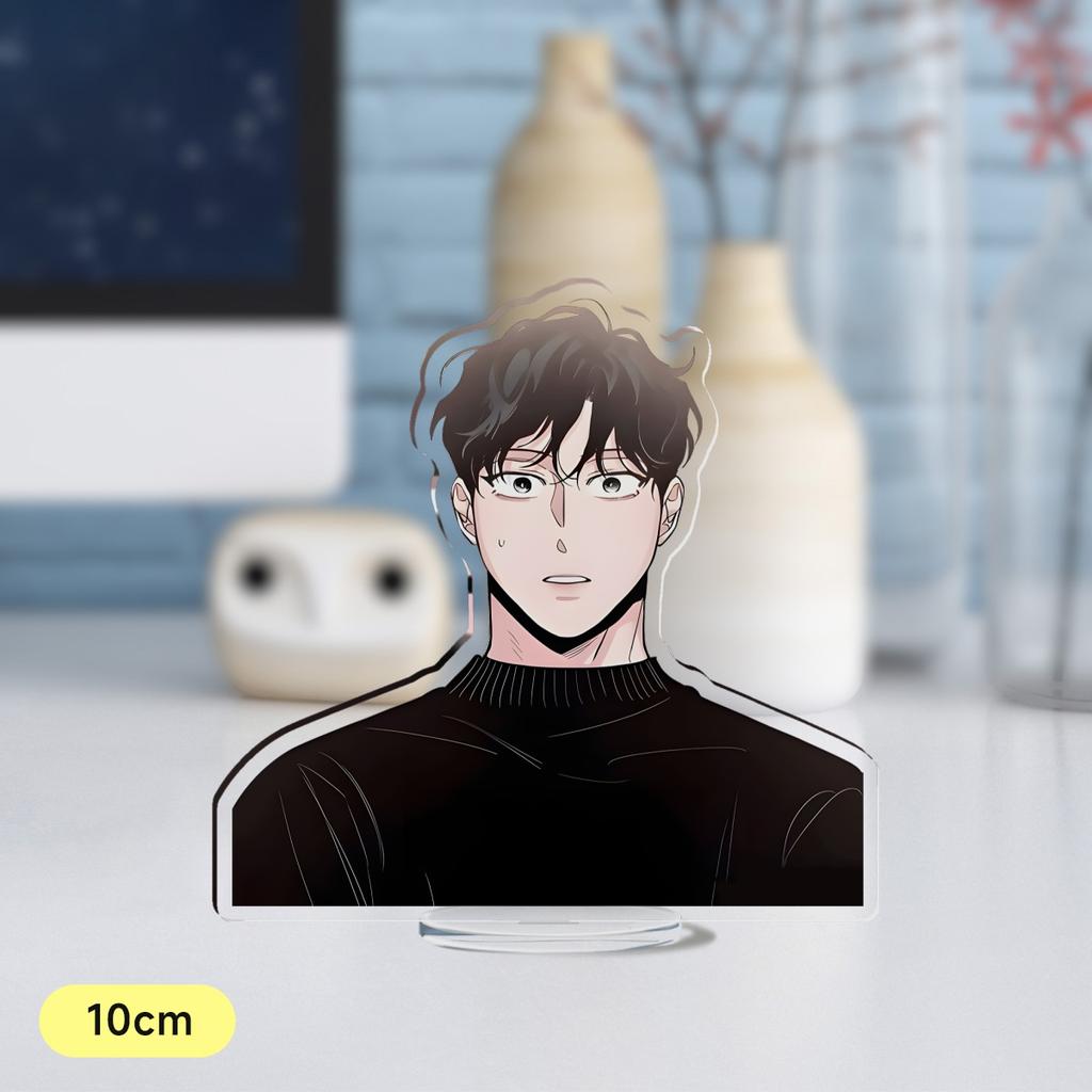 Hot Korean Cartoon BL Manga Anime Roses and Champagne Acrylic Stand Figure Standing Desktop Display Fans Collection Jewelry Gift