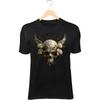 Cracked Skull II T-Shirt – Angel Wings from Eye Sockets, Gothic Romantic Death
