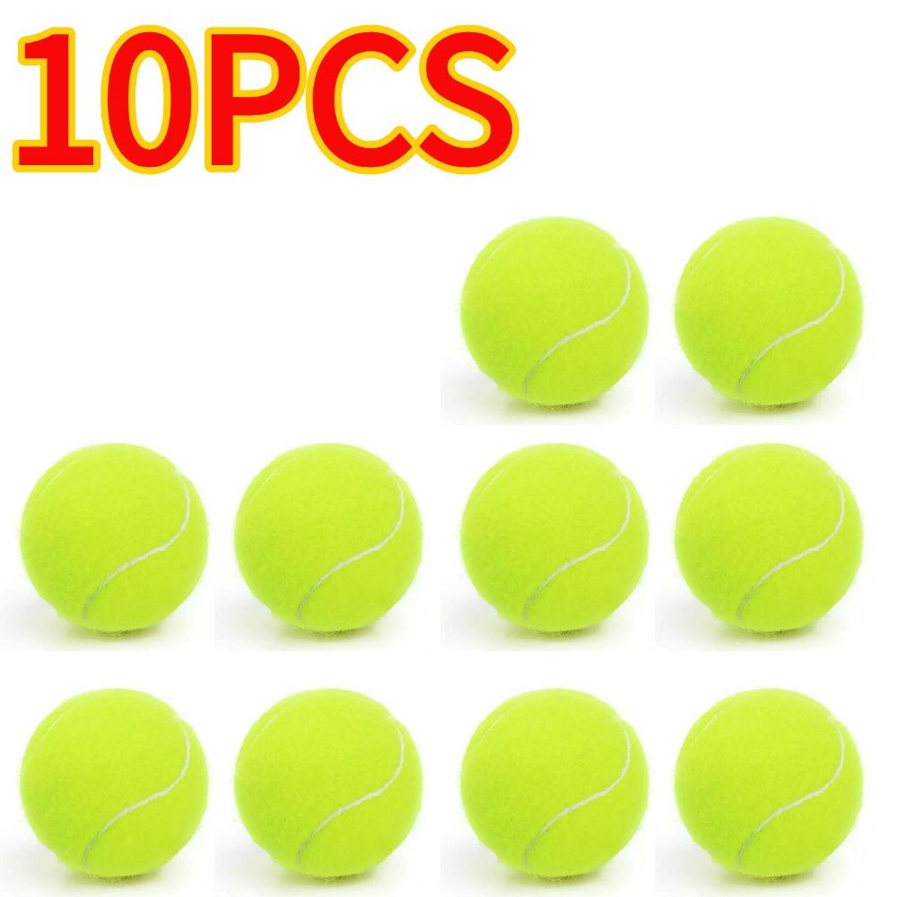 5/10PCS High Elasticity Tennis Professional Tennis Training Game Ball Outdoor Dogs Bite and Chomp 63mm Tennis Ball