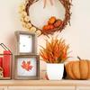 Top Quality Artificial Plants Autumn Potted Mini Ornaments Plastic Fake Flowers In Pot for Home Kitchen Room Fall Festival