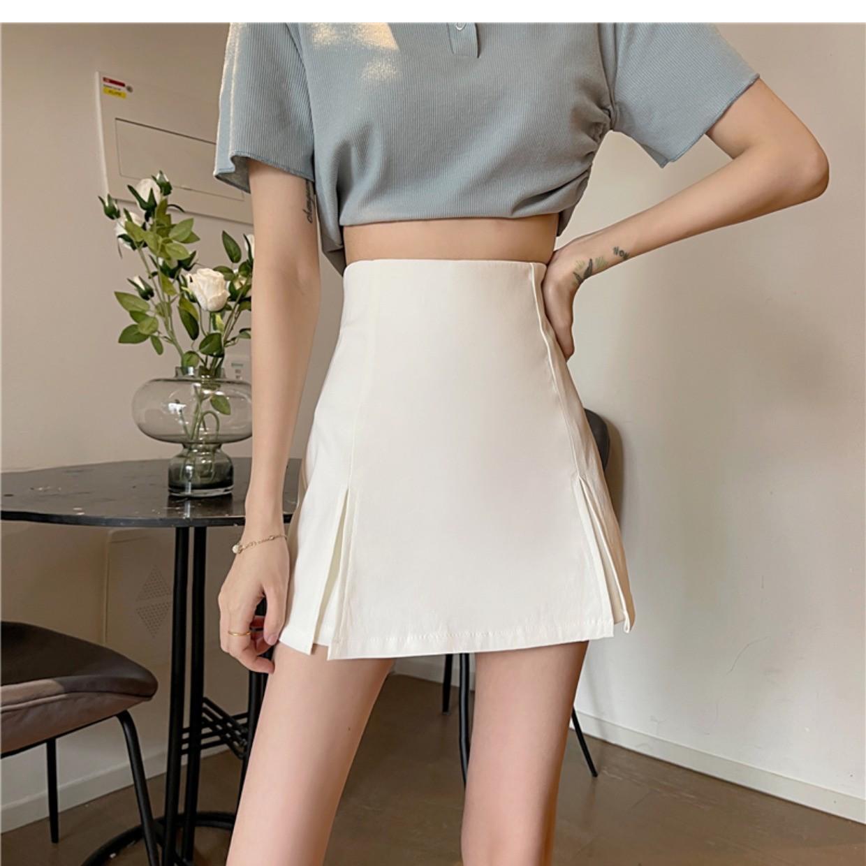 

Черные кюлоты А-силуэта с высокой посадкой: Женская сексуальная мини-юбка Весна 2025 5XL