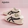 Augustine Flat-bottomed German Training Shoes, New Summer White Classic Retro Ballet Casual Sports Shoes