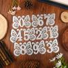 Butterfly Number Die, Scrapbooking Butterfly Die Cut, Metal Cutting Dies for Birthday Card Making Photo Album Embossing DIY Paper Crafts