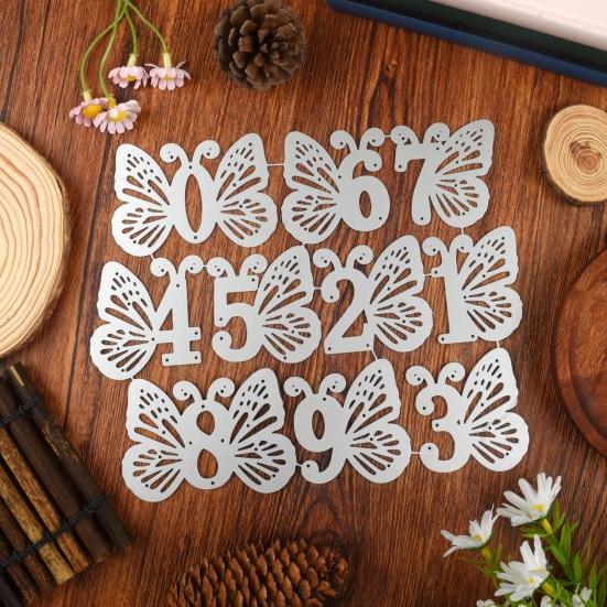 Butterfly Number Die, Scrapbooking Butterfly Die Cut, Metal Cutting Dies for Birthday Card Making Photo Album Embossing DIY Paper Crafts