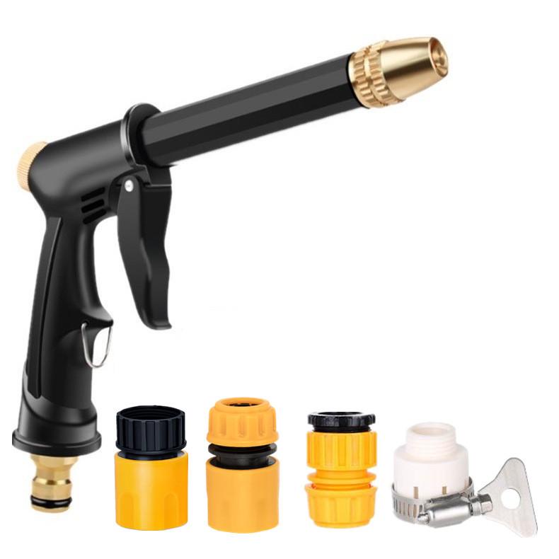 High Pressure Car Wash Water Gun & Soft Pipe for Courtyard & Balcony Watering