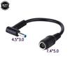 7.4mm To 4.5mm DC Power Charger Converter Blue Tip Adapter Cable Replacement for HP Dell Great Connector Cable