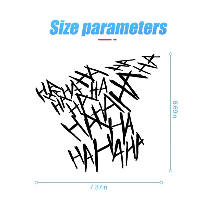 HAHAHAHA Motorradhelm Aufkleber Personalisieren Reflektierender Aufkleber Vinyl Wasserdicht Abziehbild Auto Moto Styling Dekoration Zubehör