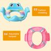 Frog Shape Baby Unisex Soft Padded Round Potty Training Toilet Seat with Handles
