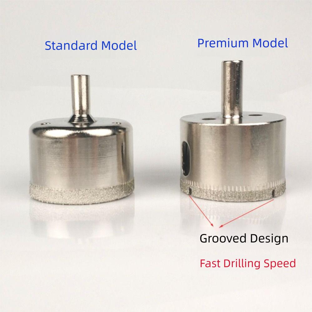 Large Size Glass Punch Electroplated Bit Hard Steel Tile Wall Punch Stainless Steel Integrated Steel Punch Drill Bits