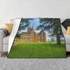 Downton Abbey-Highclere Castle Best Selling Room Household Flannel Blanket Highclere Castle Jacobethan Country House