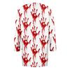 Women's Fashion Casual Halloween Printed Medium Length Cardigan Jacket Coat