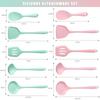 5Pcs Silicone Cookware Non-stick Cooking Utensils Wok Spatula Spoon Colander Rice Spatula Kitchenware Kitchen Cooking Tool Set