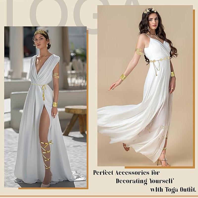 European & American Alloy Leaf Headband with Flower Earrings and Baroque Crown Hair Comb for Brides