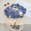 2023 Summer Korean-Style Casual Baby Boy Two-Piece: Short-Sleeved Shirt & Shorts