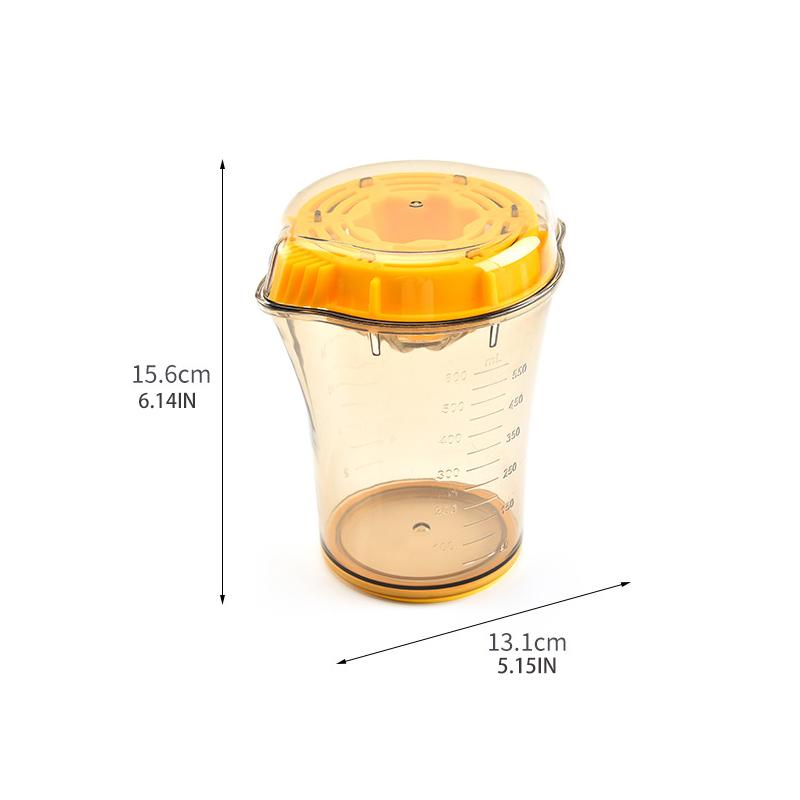 Spremiagrumi Manuale con Misurino Graduato, Semplice Spremiagrumi, Arancia, Limone, 1 Pz