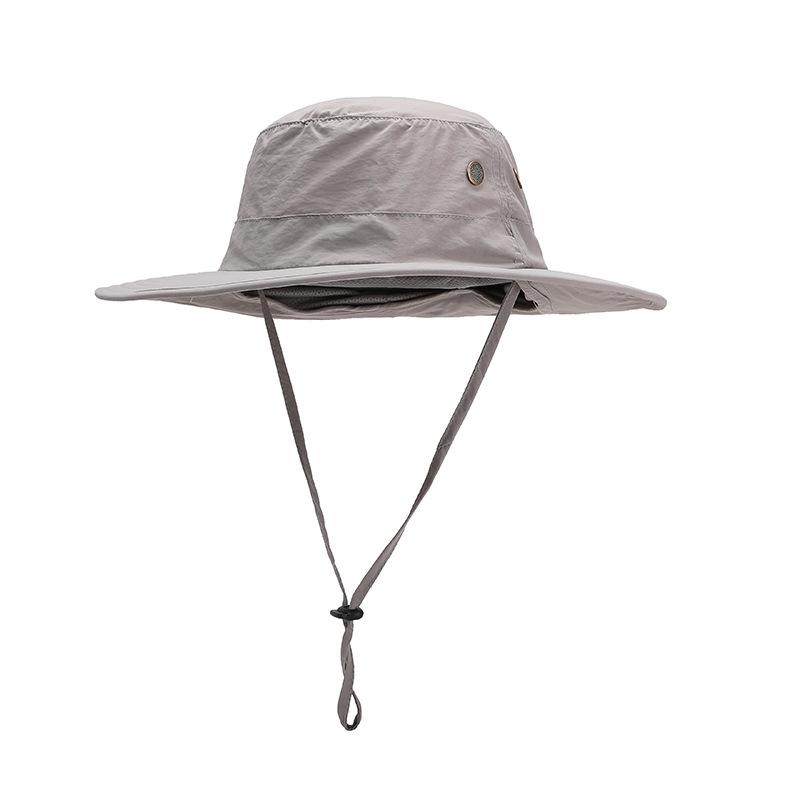 Sommer Fischer Hut Mit Breiter Krempe Für Frauen Männer UV Schutz Sonnenhüte Atmungsaktive Bucker Hut Mit Hals Klappe Männlich wandern Angeln Kappe