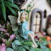 6pcs/lot Tinker Bell PVC Figure Dolls Garden Fairies Figurines  Mini Fairy Statue Figure Fairy Garden Ornaments Decorations