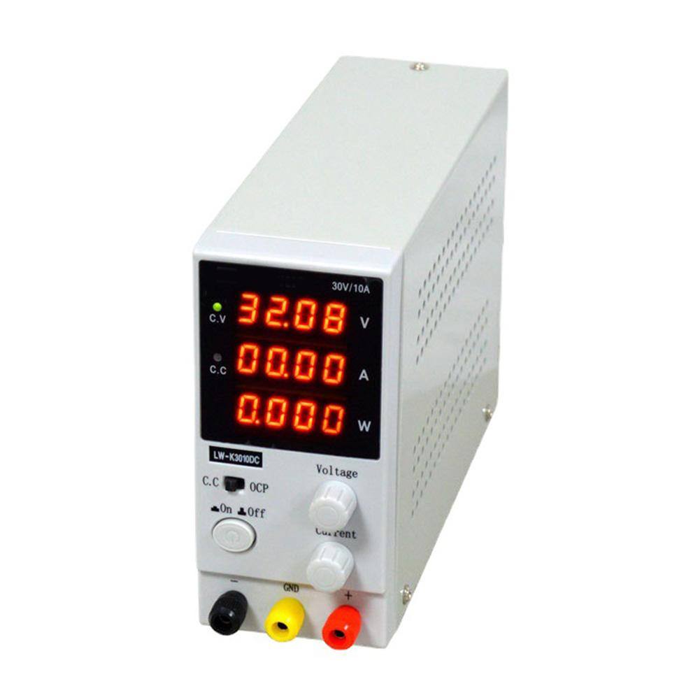 K3010DC Adjustable DC Power Supply, Voltage Regulator, 4-Digit Display Including Overcurrent And Short-circuit Protection