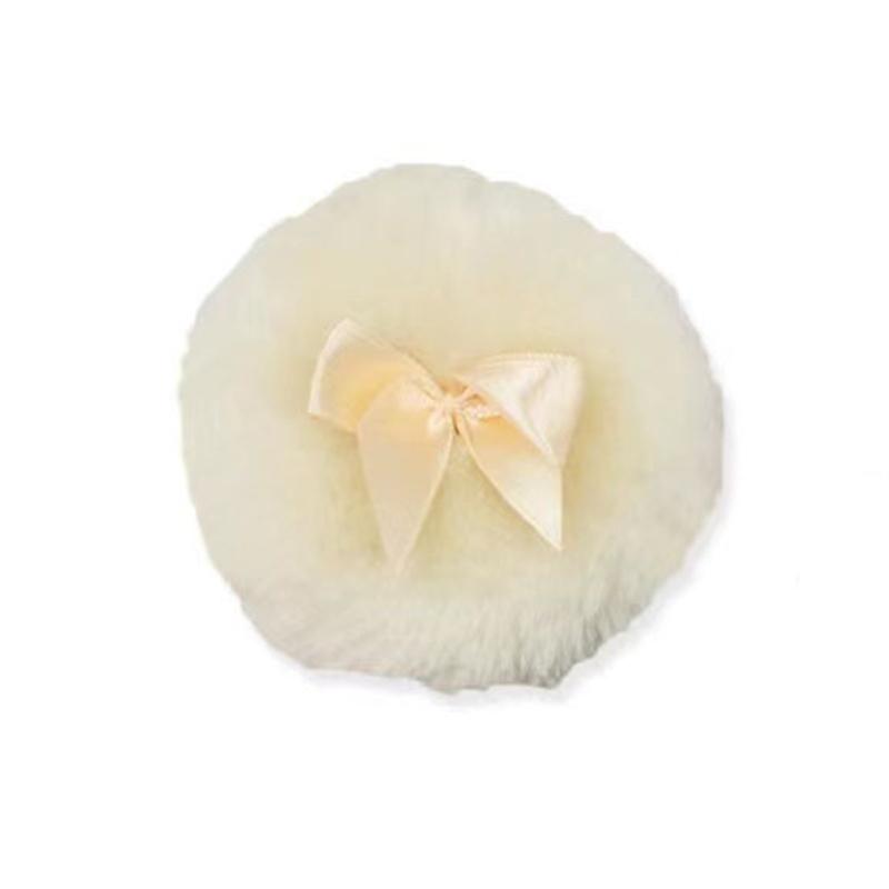 Plush Makeup Puffs Professional Bowknot Round Cosmetic Soft Fluffy Loose Powder Puff Cute Bow Sponge Foundation Makeup Beauty
